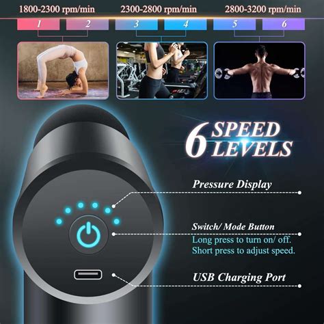 RBS Rechargeable Portable Handheld Deep Tissue Full Body Muscle Pain ...