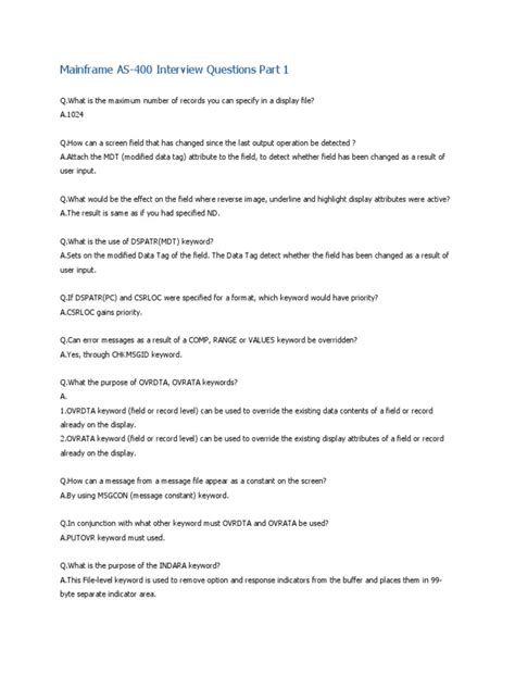 Image result for AS/400 Interview Questions