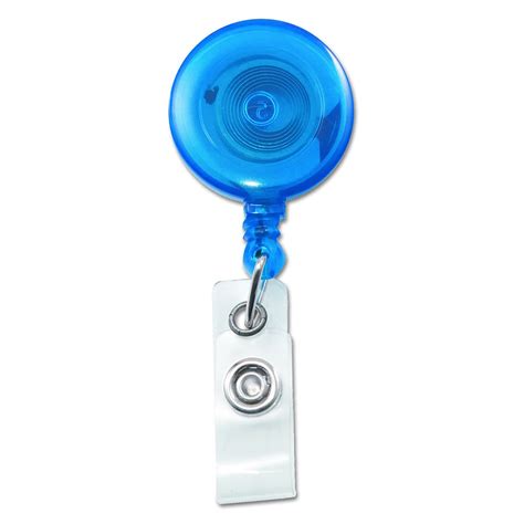 ADVANTUS Translucent Retractable ID Card Reel with Belt Clip, 30-Inch ...