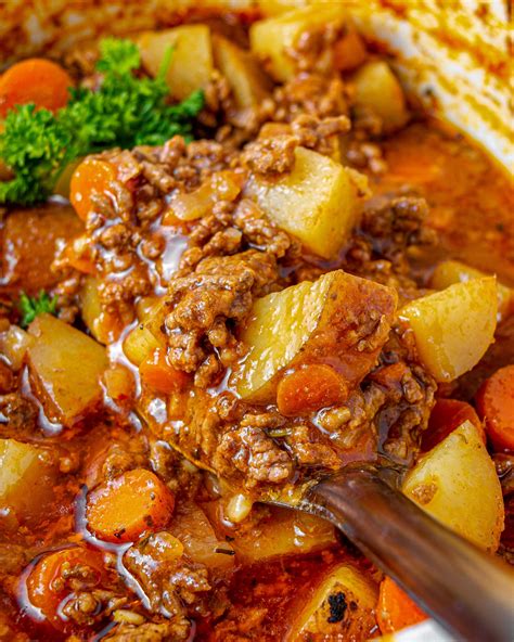 Slow Cooker Poor Mans Stew - Sweet Pea's Kitchen