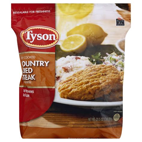 Tyson Fully Cooked Country Fried Steak Patties 20.5 oz | Shipt