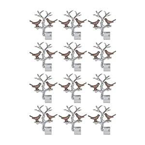 Buy ZYREX® Bird Stainless Steel Aluminium Curtain Bracket Rod Pocket ...