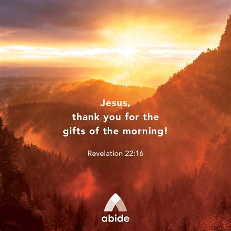 Gifts of the Morning - Revelation 22:16 | Abide