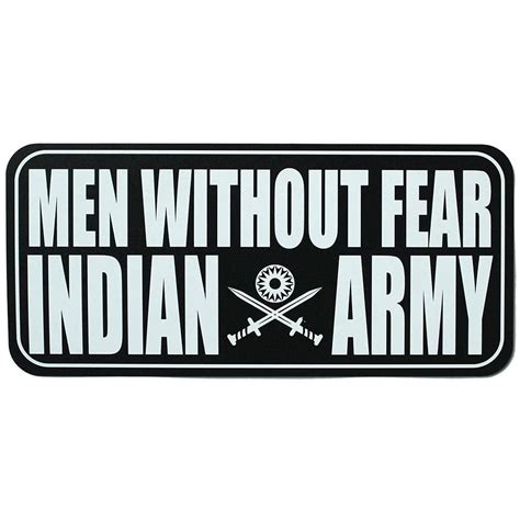 FameUs Paper Indian Army Wall Window Door Car Sticker, 7.7 x 3.6 Inches ...