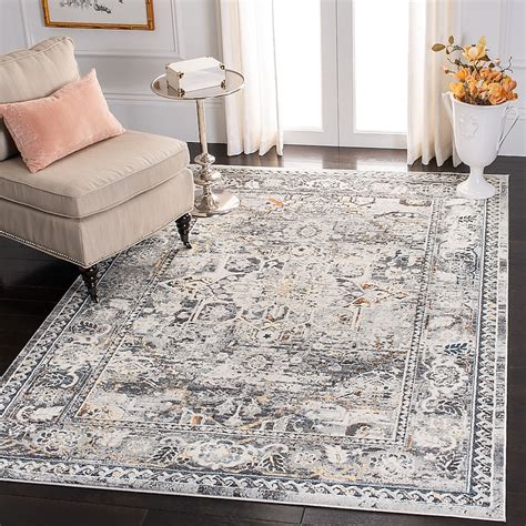 Safavieh Alhambra Namita 5 X 8 (ft) Gray/Cream Indoor Distressed ...