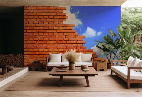 Shop Brick Wallpaper for Walls Online - From ₹99/sq ft
