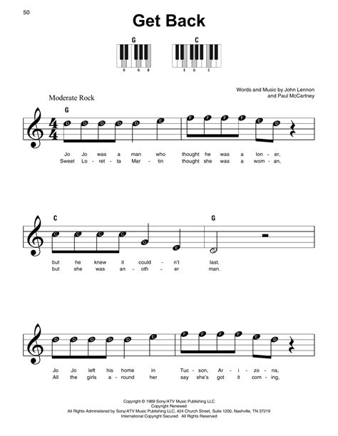 Image result for Get Back Piano Tutorial