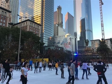 Experiencing Los Angeles: Pershing Square Ice Skating Rink & Grand ...