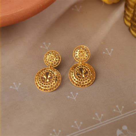 Warli Chronicles 22KT Gold Drop Earrings
