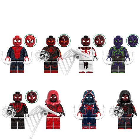 Spider-Man Across the Spider-Verse character Minifigures Lego ...