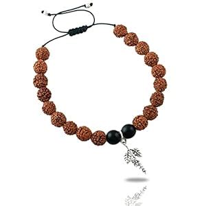 FOURSEVEN Jewellery 925 Sterling Silver Tulsi Charm with Simplicity 5 ...