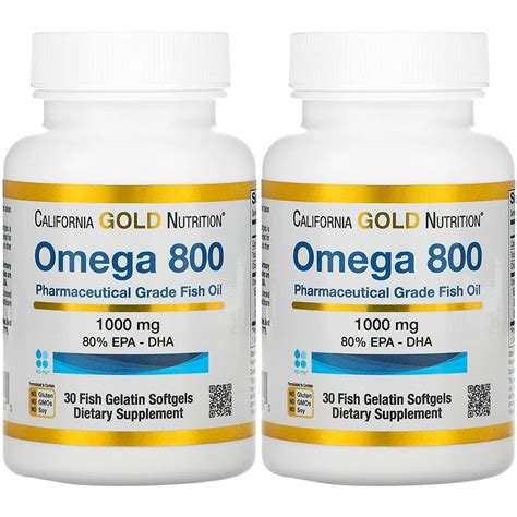 Buy California Gold tionOmega 800 ceutical Grade Fish Oil, 80% EPA/DHA ...