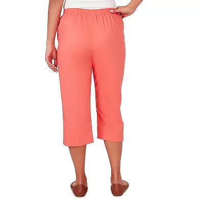 Petite Alfred Dunner Pull-On Beach Capri Pants