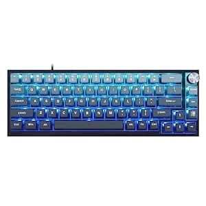MOLGRIA SKYLOONG GK68 Blue Backlit Gaming Keyboard with Side ...