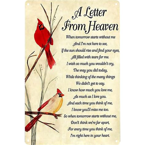 Poem Letter From Heaven