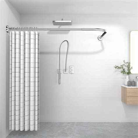 L-Shaped Shower Rail at Patsy Carranza blog