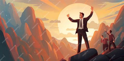 Business People Walking Up Mountain 的图像结果