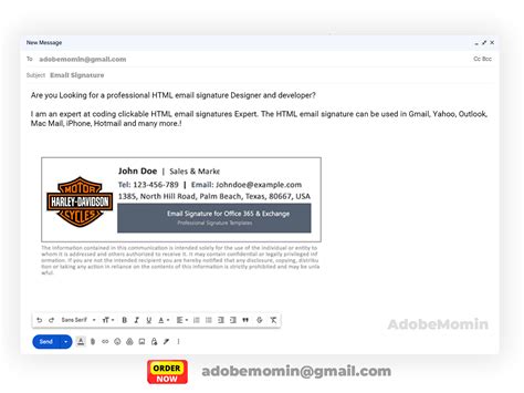 HTML Email Signature 的图像结果