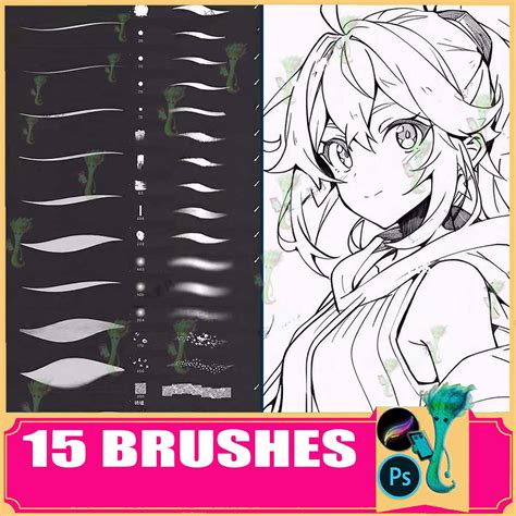 Procreate & Photoshop Brushes: Stroke Pencil Brush Set - Etsy
