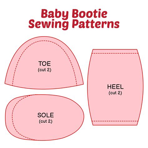 Image result for Free Printable Baby Bootie Patterns