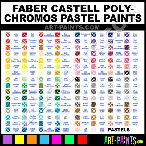 Faber Castell Polychromos Pastel Paint Colors - Faber Castell ...