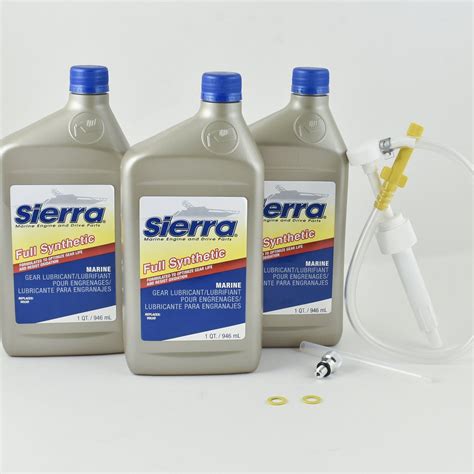 Sierra - Full Synthetic Gear Lube Kit for Mercruiser Bravo Drive - w/ – PartsVu