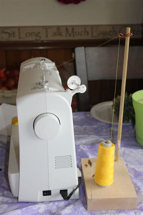 Image result for How to Use Large Spool Thread Stand