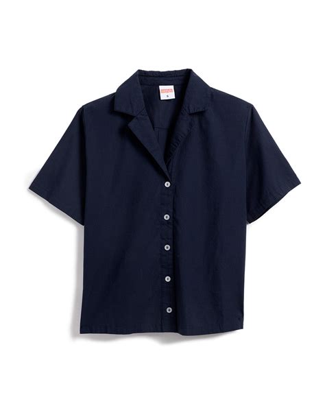 Women's Camp Shirt - Navy – Birdwell