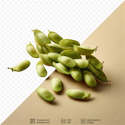 Premium PSD | Fresh lima beans on transparent background