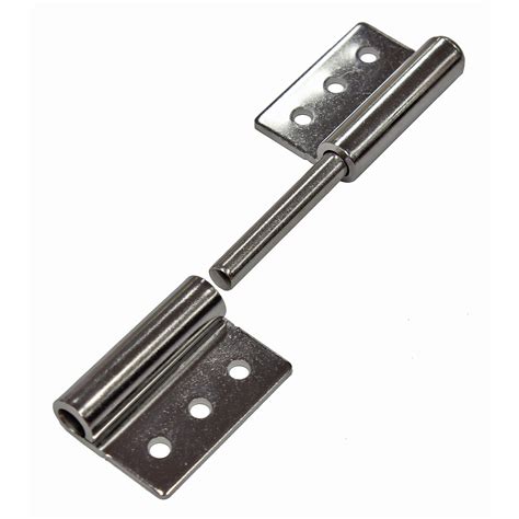 Lift off pin-hinge stainless steel bolt-on 304 102mm x 57mm L/H