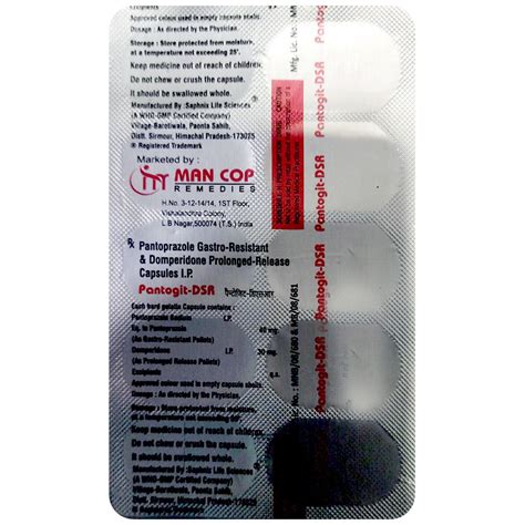Pantogit-DSR Capsule 10's | Uses, Side Effects, Price | Apollo Pharmacy