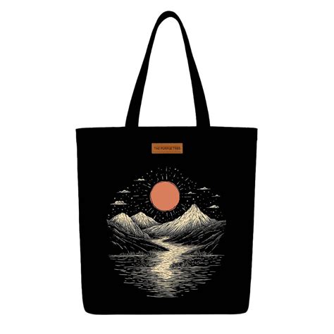Sunrise Wide Tote Bag – The Purple Tree