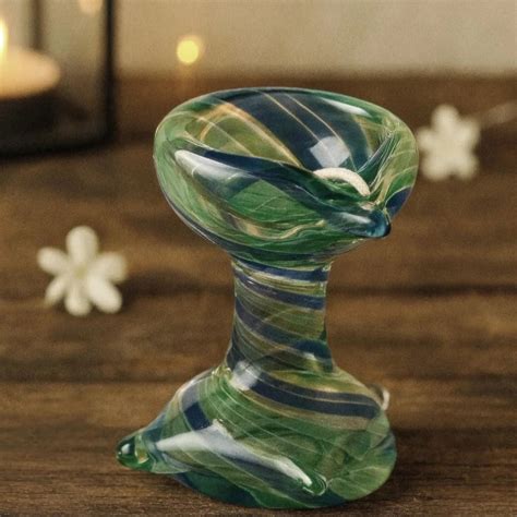 Artham Deep – Art Glass Puja Diya Decorative Pooja Lamp by Rustic Horse ...