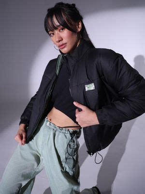 Buy Hubberholme Reversible Mock Collar Puffer Jacket Online