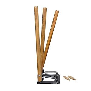 Buy SAS SPORTS Wooden Cricket Stumps with Bails - Senior | Iron ...