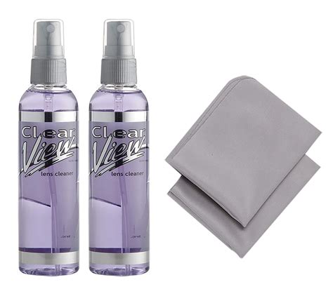 Eyeglass Lens Cleaner Spray | 2 Pack of 4oz Glasses Cleaning Spray & 2 ...