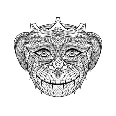 Mão desenhado fundo de macaco | Vetor Grátis