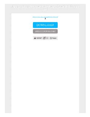Airport Entry Pass Form 2024 Pdf Download - Fill Online, Printable ...