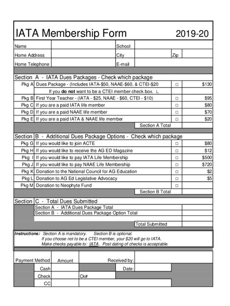 Fillable Online IATA Membership Form Fax Email Print - pdfFiller