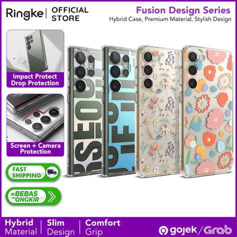 Promo Case Samsung Galaxy S23 Ultra 5G Plus - Ringke Fusion Design ...