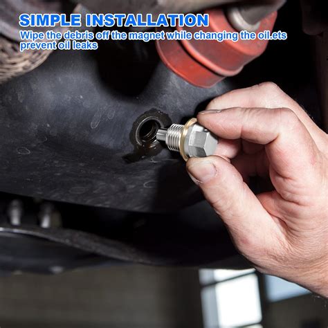 Buy M14 x 1.5 Magnetic Oil Drain Plug Aluminum Oil Pan Drain Plug ...