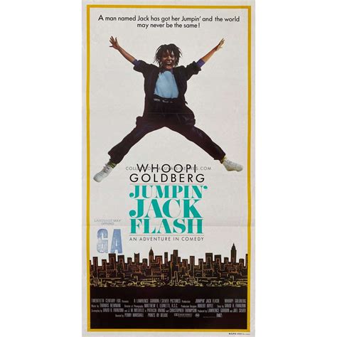 JUMPING JACK FLASH Australian Movie Poster - 13x30 in. - 1986
