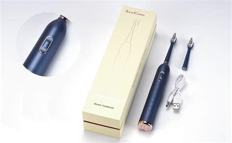 Sonic Electric Toothbrush for Women Men, Electric Toothbrush with 2 ...