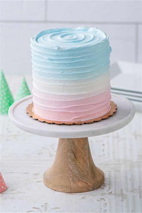 flower ombre cake