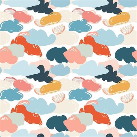 Abstract illustration pattern clouds sky design dreamy | Premium Photo