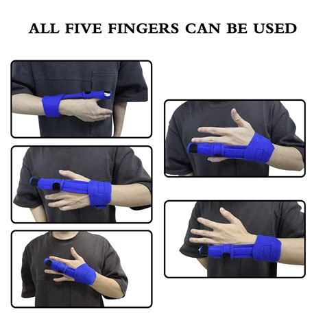 Buy Adjustable Finger Splint with Built-In Aluminum Strip for Trigger ...