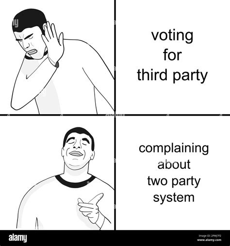 American politics meme. Two party system problem. Funny meme for social ...