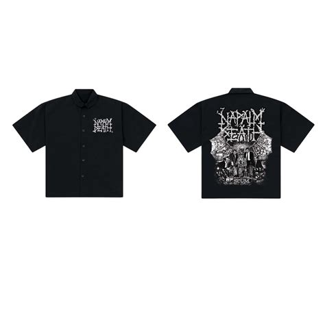 Napalm Death Designed Oversized Shirt – Blue Clover