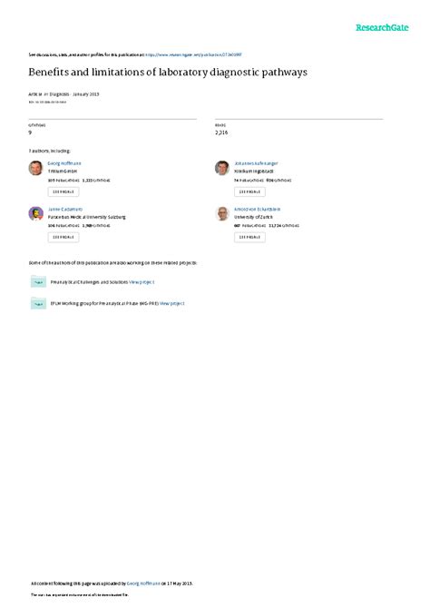 Hoffmann etal Diagnosis 2014 - See discussions, stats, and author ...
