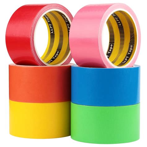 Colorful Packing Tape LLPT Colored Duct Tape 6 Pack - 2x30 Ft Assorted ...